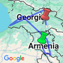 Google Map: The Best of Georgia and Armenia