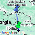 Google Map: A Taste of Georgia - Tbilisi to the Caucasus Mountains