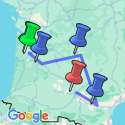 Google Map: A Taste of Southern France  - Bordeaux to Carcassonne