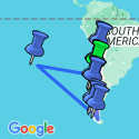 Google Map: Highlights of Chile - Atacama to Paine