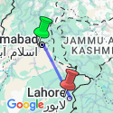 Google Map: Pakistan: Lahore & Hiking the Karakoram Mountains