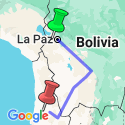 Google Map: South America: La Paz, Santiago & the Uyuni Salt Flats