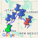 Google Map: Colourful Trails of the Southwest