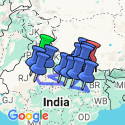 Google Map: Delhi to Kathmandu