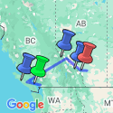 Google Map: Family Canadian Adventure