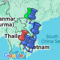 Google Map: Family Discovery Vietnam and Angkor Wat Extension
