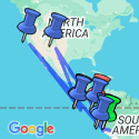Google Map: Machu Picchu and Galapagos