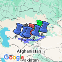 Google Map: The Silk Road of Kyrgyzstan and Uzbekistan