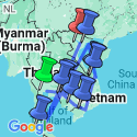 Google Map: Simply Bangkok to Hanoi