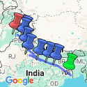 Google Map: Kolkata to Amritsar