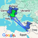 Google Map: Journey Through the Balkans