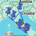 Google Map: Rome, Sorrento and the Amalfi Coast