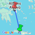 Google Map: A Taste of Greece - Crete to the Peloponnese