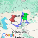 Google Map: The Three Stans of The Silk Road