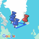 Google Map: Iceland to Greenland: Mountains, Glaciers and Westfjords (Ocean Explorer)