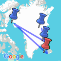Google Map: Under the Northern Lights: Exploring Iceland & East Greenland