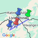 Google Map: Romantic Falls, Zambezi & Chobe