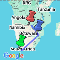 Google Map: Romantic Cape, Kruger & Victoria Falls