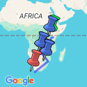 Google Map: Africa's Masai Mara, Vic Falls, Kruger & Cape Town