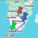 Google Map: Family Cape Town, Kruger & Victoria Falls