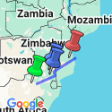 Google Map: Romantic Kruger & Mozambique