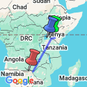 Google Map: Luxury Kenya & Livingstone