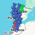 Google Map: Spain, Portugal & Morocco:  Madrid to the Sahara