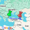 Google Map: Eastern Turkey, Georgia, & Armenia