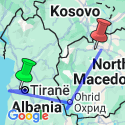 Google Map: Albania, Kosovo, & Macedonia Adventure