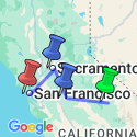 Google Map: California Dreamin': Monterey, Yosemite & Napa