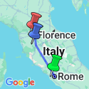 Google Map: Tuscan & Umbrian Countryside