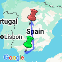 Google Map: Spain's Costa del Sol & Madrid