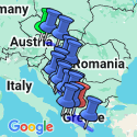 Google Map: Vienna to Athens or Corfu