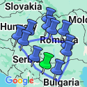 Google Map: Sofia to Serbia