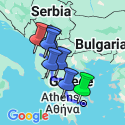 Google Map: Athens, Macedonia & Albania
