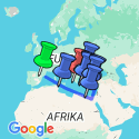 Google Map: Rondreis & Cruise Middellandse zee van Barcelona naar Athene