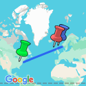 Google Map: Cruise Noorse Fjorden naar Eidfjord en Bergen