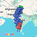 Google Map: Delhi to Kochi: Hampi Ruins & The Taj Mahal