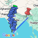 Google Map: India to Sri Lanka: The Taj Mahal & Beach Bar Crawls