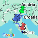 Google Map: Picturesque Solo Italy Tour