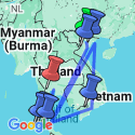 Google Map: Highlights of Vietnam and Thailand