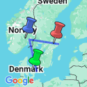 Google Map: Picturesque Solo Scandinavian Tour