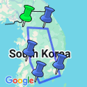 Google Map: Picturesque Solo Korea Tour