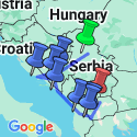 Google Map: Balkan Discovery from Belgrade (4 Star Hotels)