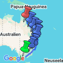 Google Map: Australien: Einmal entlang der Ostküste