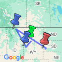 Google Map: Onbekende parken noordelijke Rockies