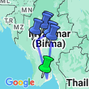 Google Map: Actief & Cultureel Myanmar