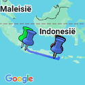 Google Map: Hoogtepunten van Java en Bali