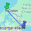 Google Map: Eilandhoppen bij Bocas del Toro