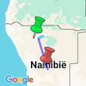 Google Map: Op safari in Etosha